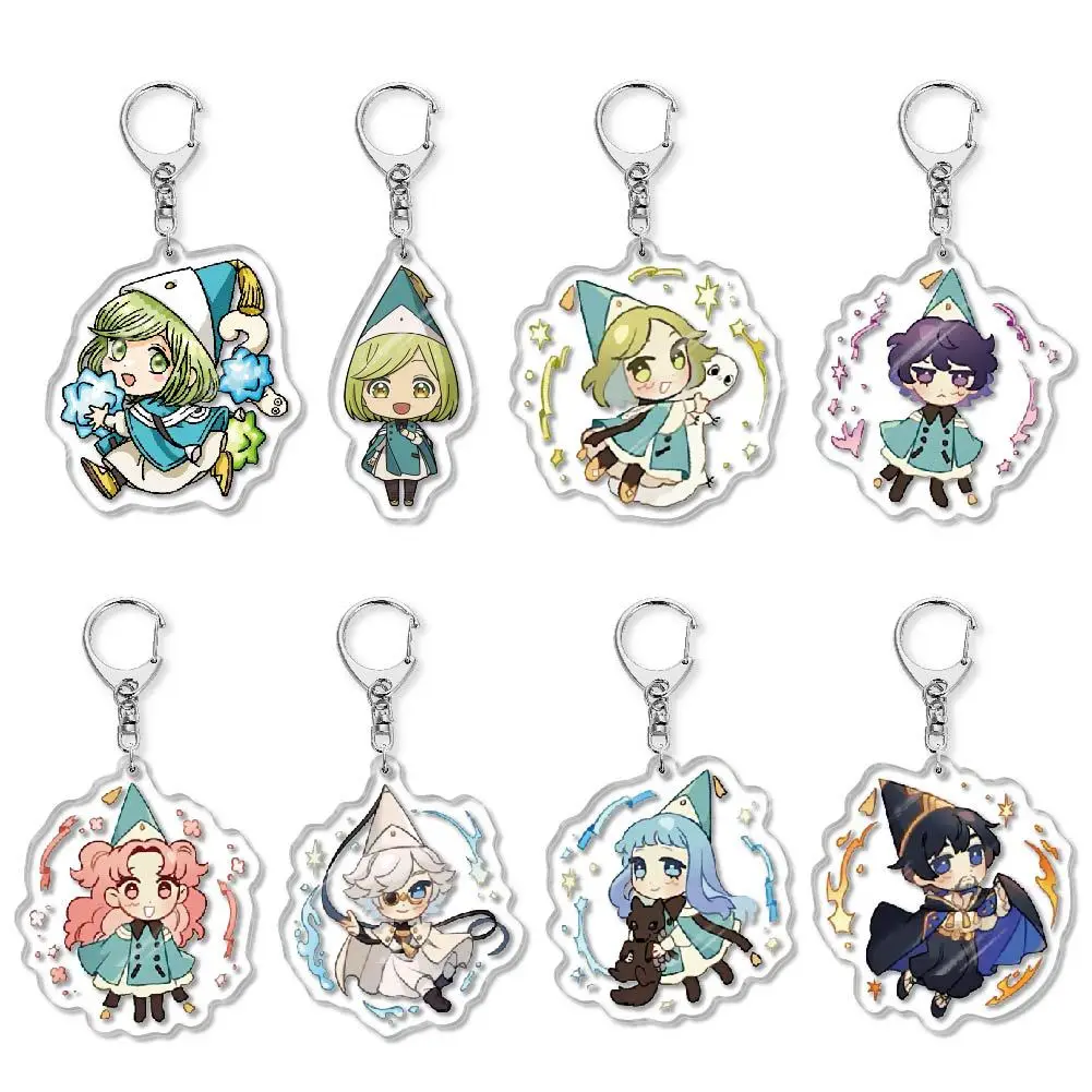Witch Hat Atelier Acrylic Keychain Cute Magic Apprentice Coco Qifrey Agott Tetia Richeh Anime Bag Pendant Charm Tongari Boushi