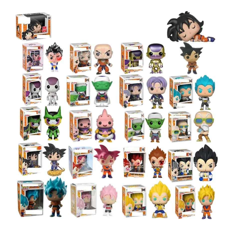 

WeChat Pop Seven Dragon Ball Sun Wukong, Franks, Saiya, Betta Billus, Xiaofang Игрушечная модель ручной работы, декоративная кукла