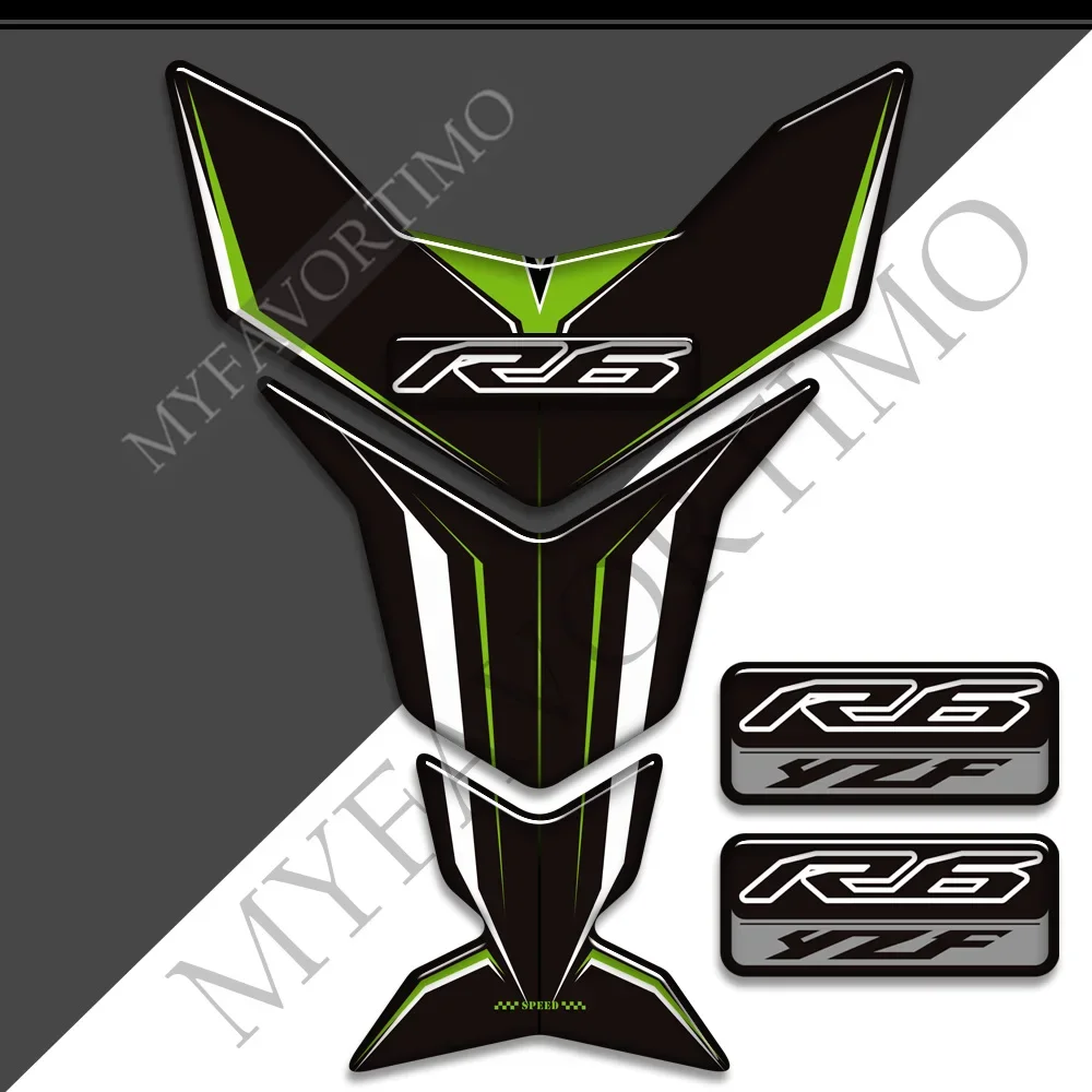 

Tank Pad Fuel Protector Emblem Badge Logo Stickers Decal Knee For YAMAHA YZF-R6 YZF R6 YZFR6 2016 2017 2018 2019 2020 2021 2022