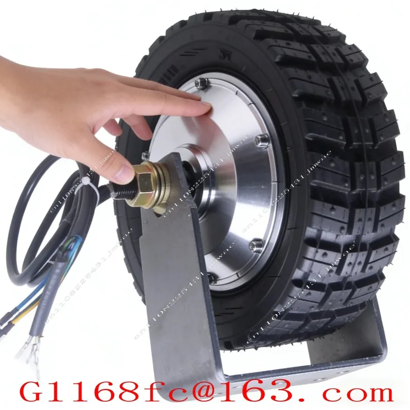 8 Inch Toothed DC Brushless Wheel Hub Motor Low Speed High Torque Robot Dining Car Tool Track Electric Trailer