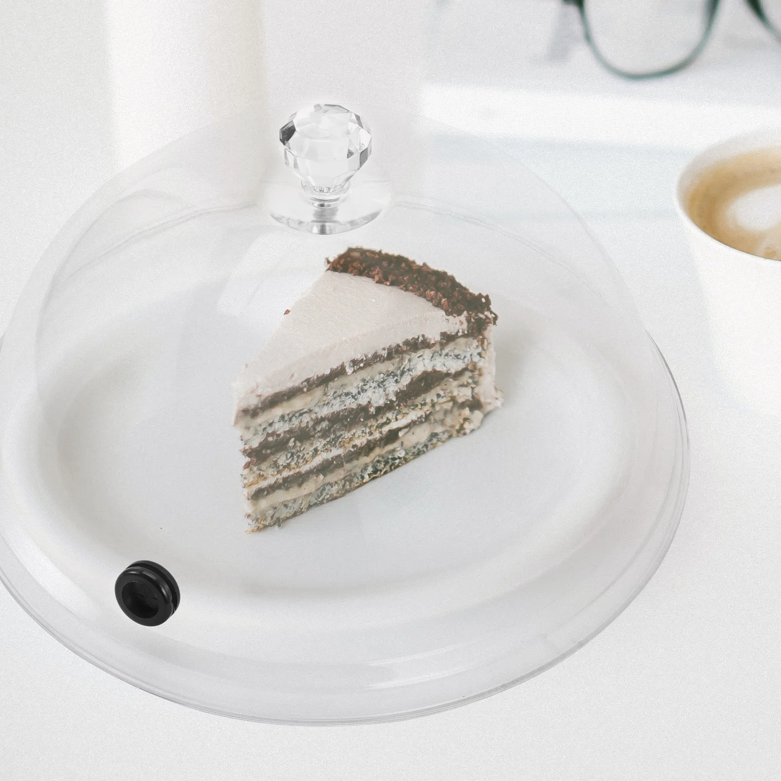 

1Set Food Smoking Cover Transparent Protective Dome Cover Practical Food Display Lid Smoking Cloche Smoke Infuser Lid