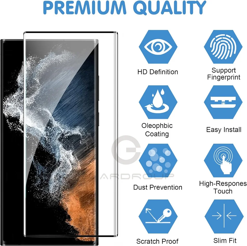 Easy Installation Tempered Glass For Samsung Glaxy S24 S23 S22 S21 Ultra Screen Protector S24 Plus Automatic Installer Tool Film