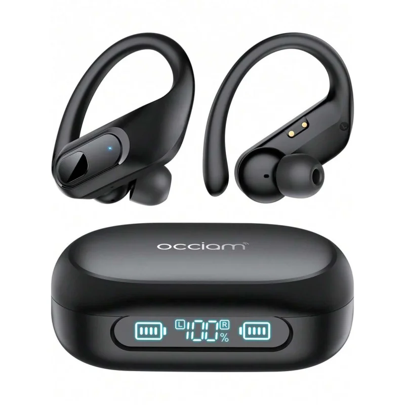 

T9 True Беспроводные наушники-вкладыши Сверхдлинные спортивные наушники для воспроизведения с глубокими басами для прослушивания в тренажерном зале и телевизоре