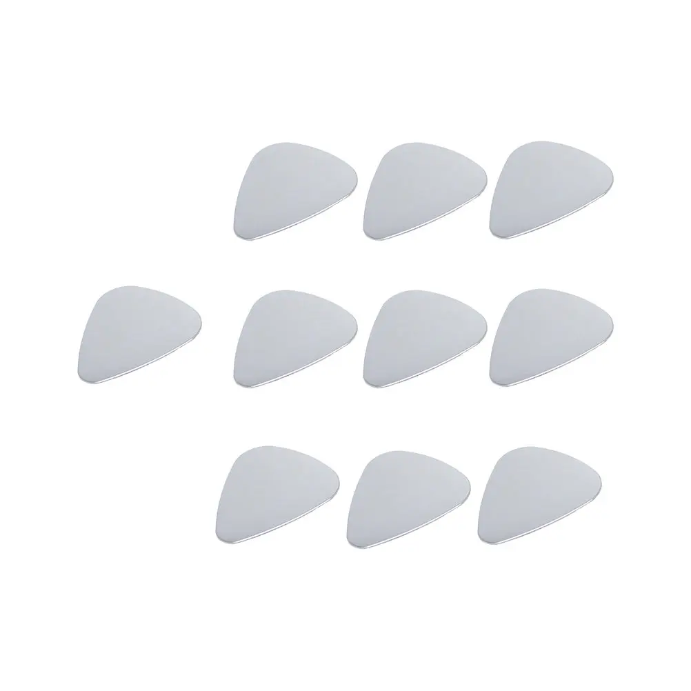 

12 Pcs Stainless Steel Guitar Picks Fine Polished Double Sided Shiny Flexible Lightweight Electric Classical Bass