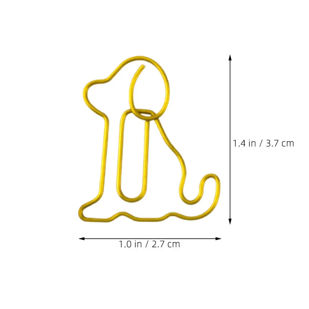 60 clip di carta a forma di cane, clip per segnalibri per uso ufficio, clip per messaggi di animali, segnalibri multifunzionali, documenti