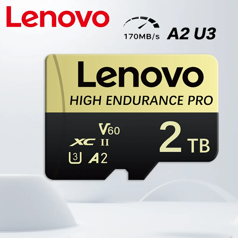 

Lenovo 1TB 256GB Memory Card 2TB 32GB SD Card 512GB 128GB Micro TF High-Speed for 8K Video Editing Tablet Storage Baby Monitor
