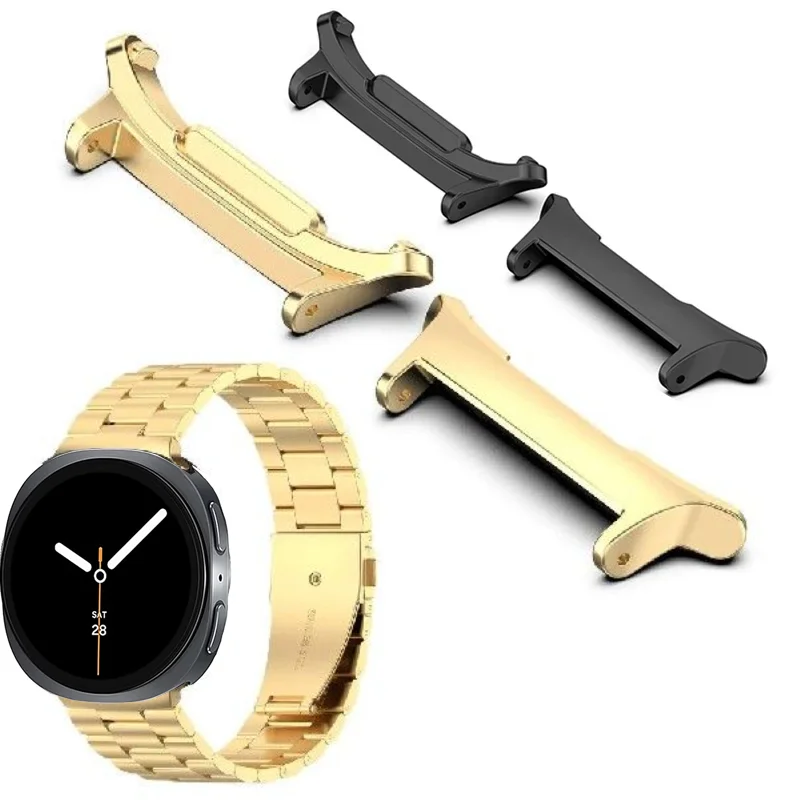 Watch Adapter for Samsung Galaxy Watch 8 Classic Watchband Stainless Steel Connector Galaxy Watch 8 40/44mm 22mm Accessory 1pair