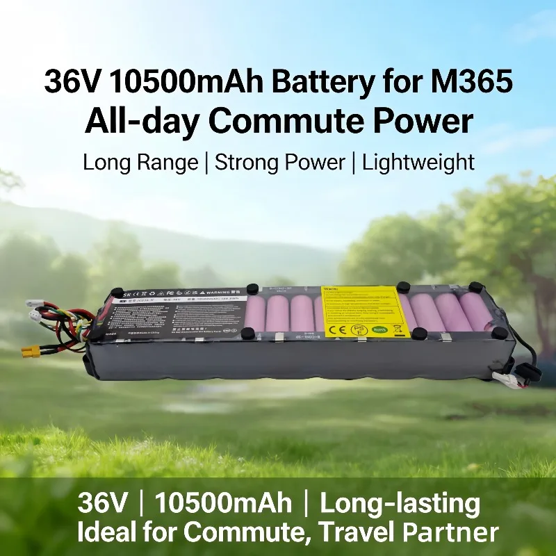 

Make your M365 Pro fully powered, with a 10500mAh ultra large capacity, a solid support for cycling.