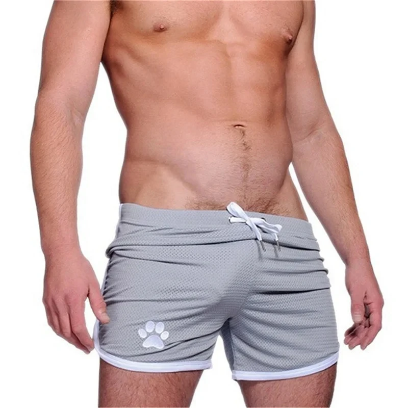 Mens Gym Fitness Shorts Bodybuilding running sports shorts Jogging Workout Male Sexy Breathable Mesh Beach Shorts men Sweatpants