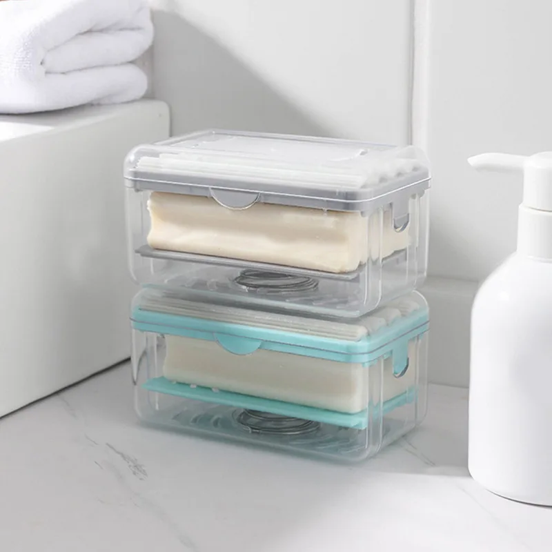 Hand Rubbing Foam Soap Box Drum Laundry Tool Storage Box Drain Rack Travel Laundry Portable Multi-functional Foam Box With Lid