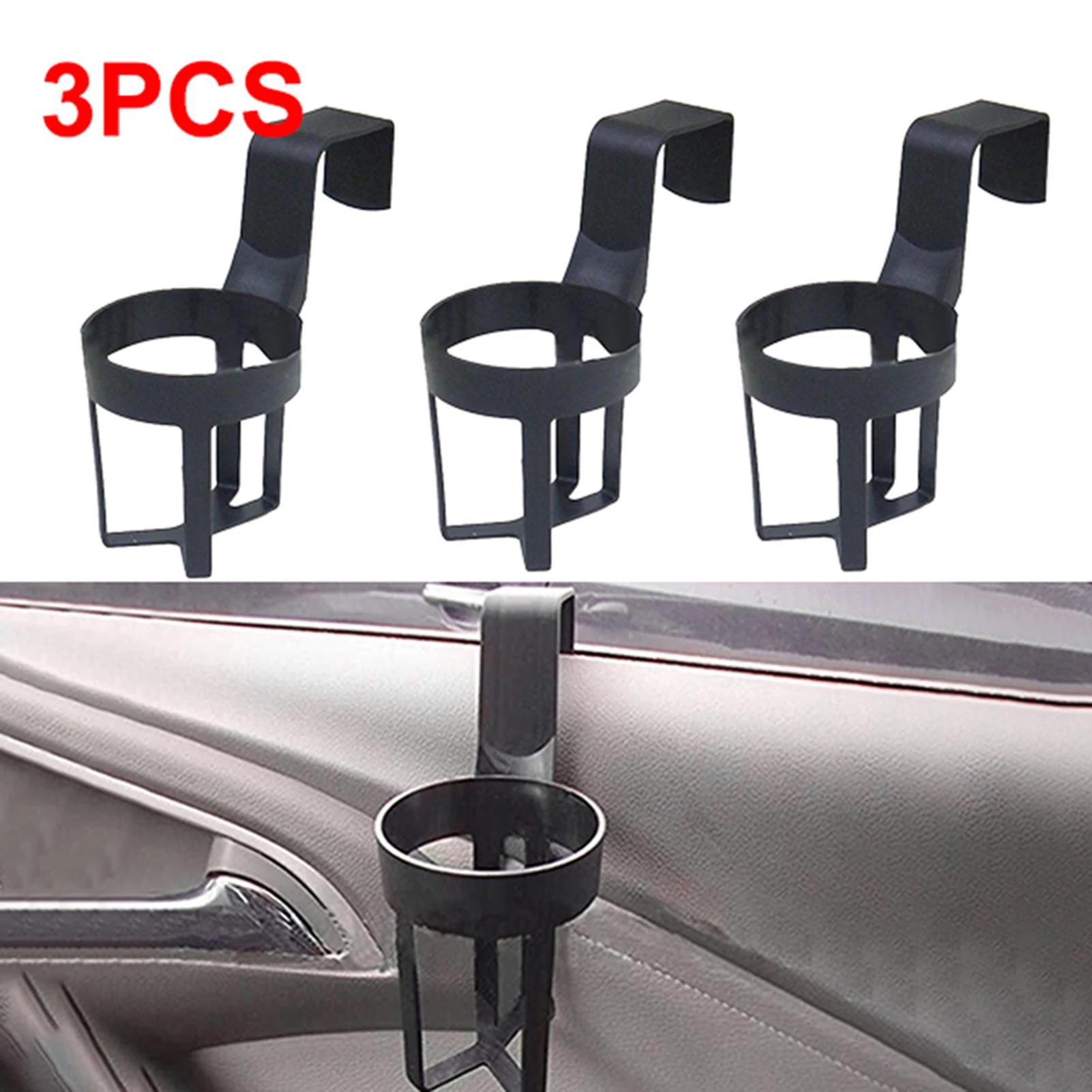 3Pcs Car Truck Rack Water Cup Holder Bottle Drink Holder Car Interior Door Window Mount Bracket Auto Drink Bottle Stand