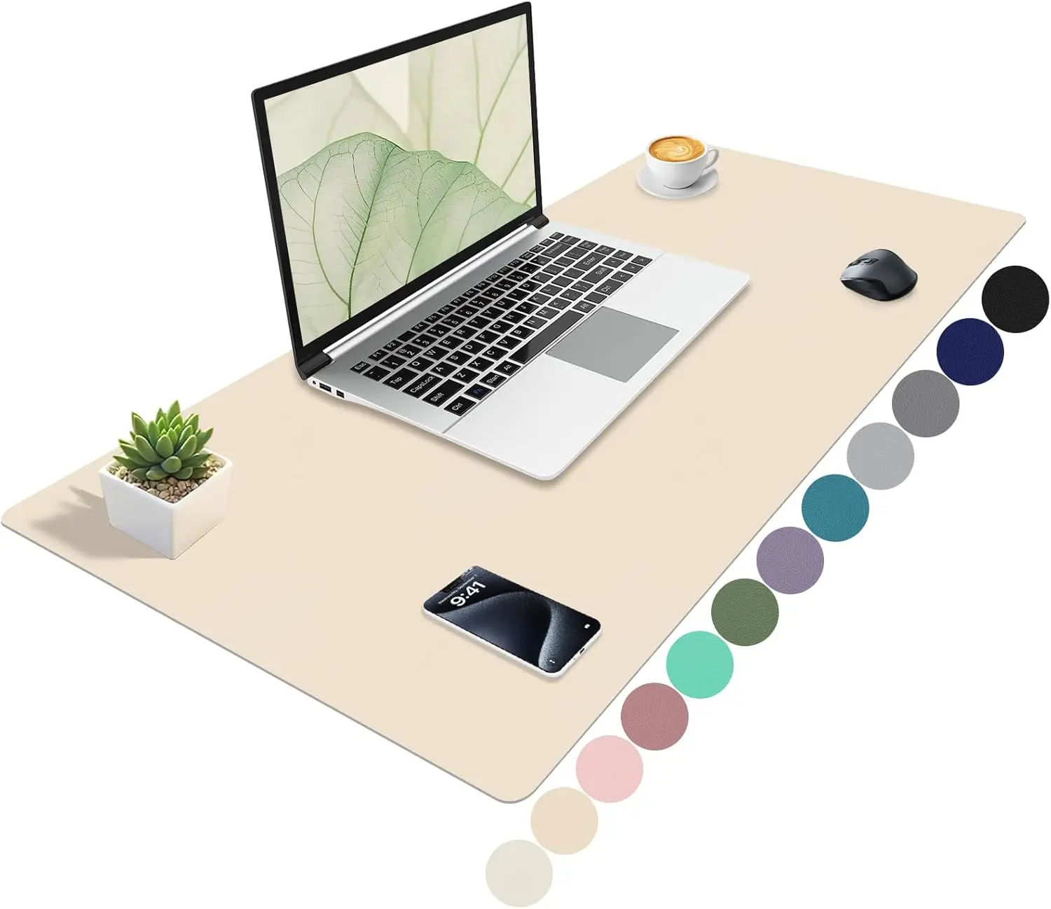 

1 шт., большой размер 100*50 см, защитный коврик для офисного стола, водонепроницаемый коврик для мыши из искусственной кожи, настольный коврик для клавиатуры, игровой коврик для мыши