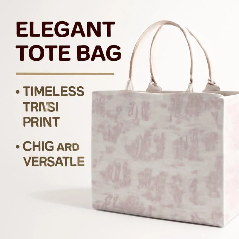 

Stylish Canvas Tote Handbag For Women – Fashionable Square Floral Print Purse, Large Capacity Shoulder Bag