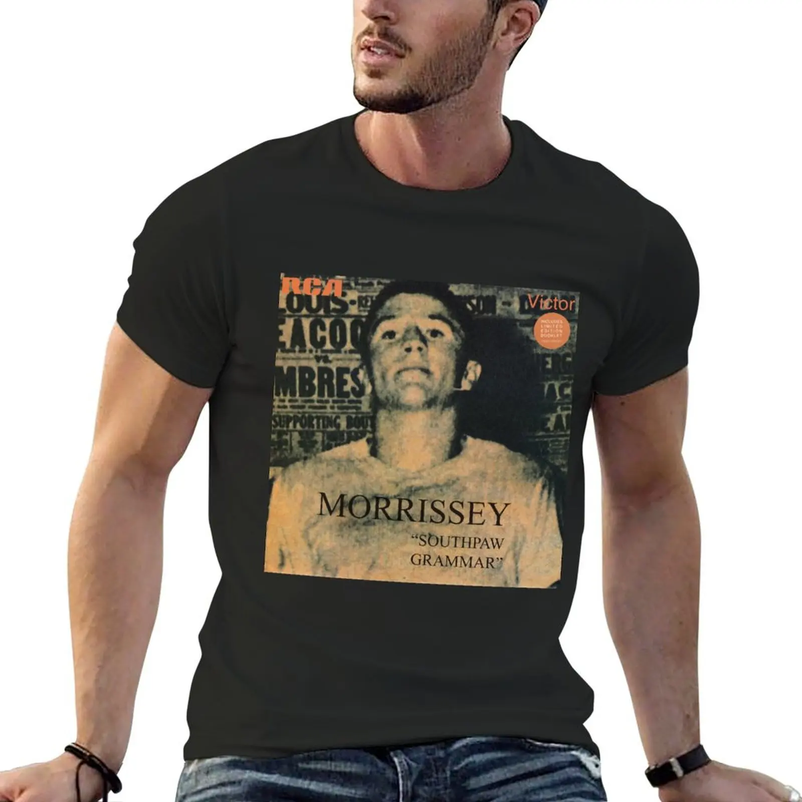 Morrissey southpaw grammar T-Shirt aesthetic clothes customs oversized t shirt slim fit t shirts for men