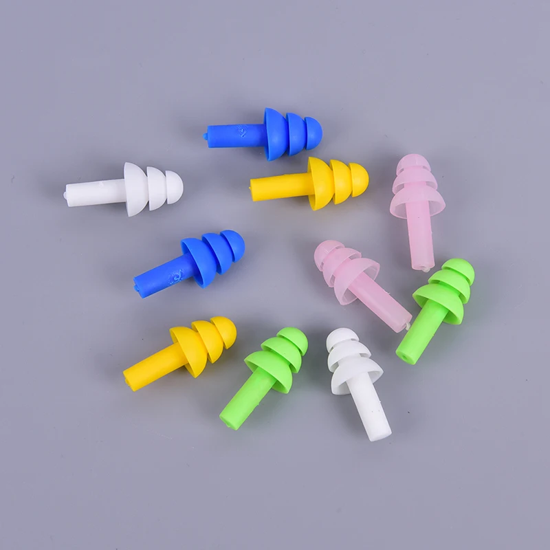 5Pairs Soft Swimming Earplugs Protective Prevent Water Protection Ear Plug Waterproof Soft Silicone Swim Dive Supplies