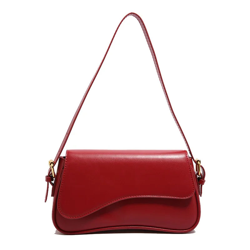 2025 빈티지 소프트 가죽 언더암 백, 여성용 니치 숄더백, 시크한 크로스바디 토트백, 다용도 데이투나이트 백