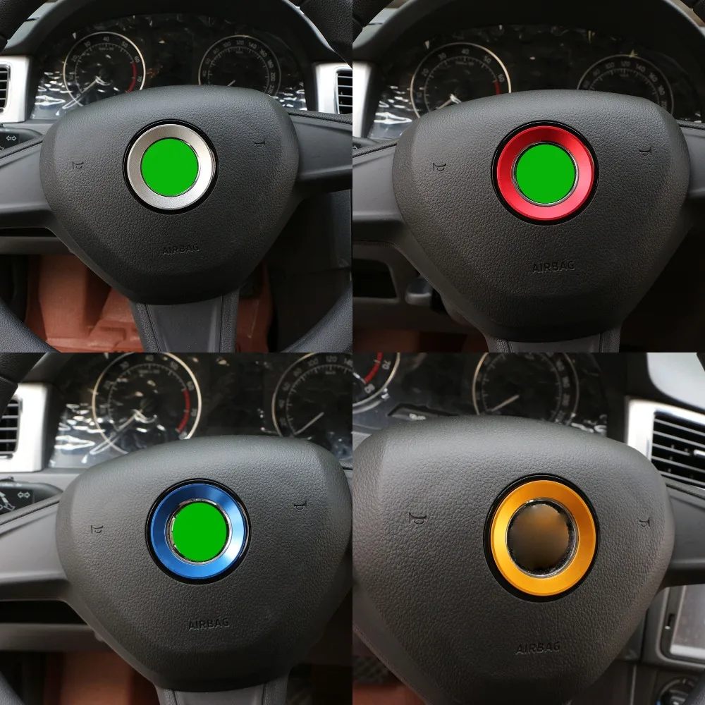 Estilo do carro roda emblema decorativo círculo anel acessórios caso para volkswagen vw golf 4 5 polo jetta mk6 cobre