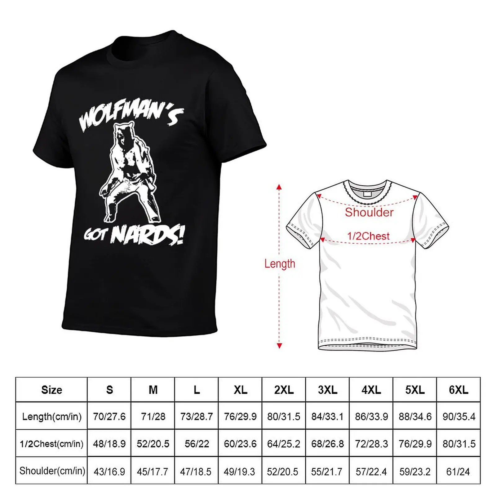 586 Wolfman's got Nards funny monster 80s movie scary horror wolf 6 T-Shirt anime t shirts Men's t-shirt