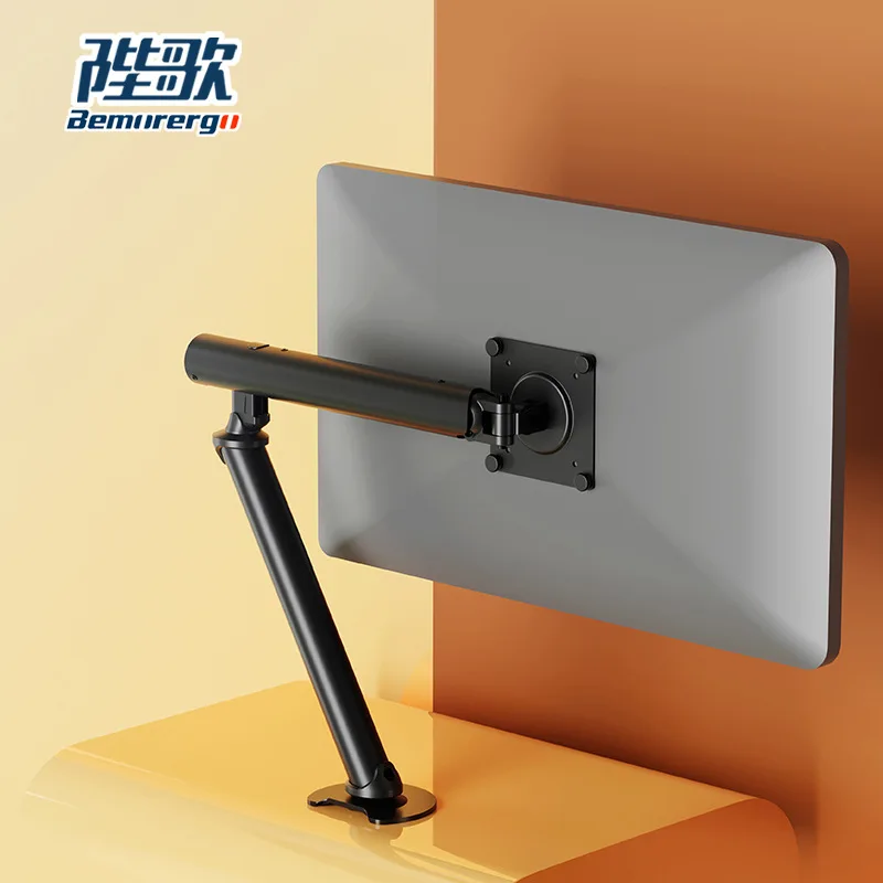 Single Monitor Arm Gas Spring Height Adjustable To Inch Capacity Ergonomic Workstation Home Office Gaming Computer Display