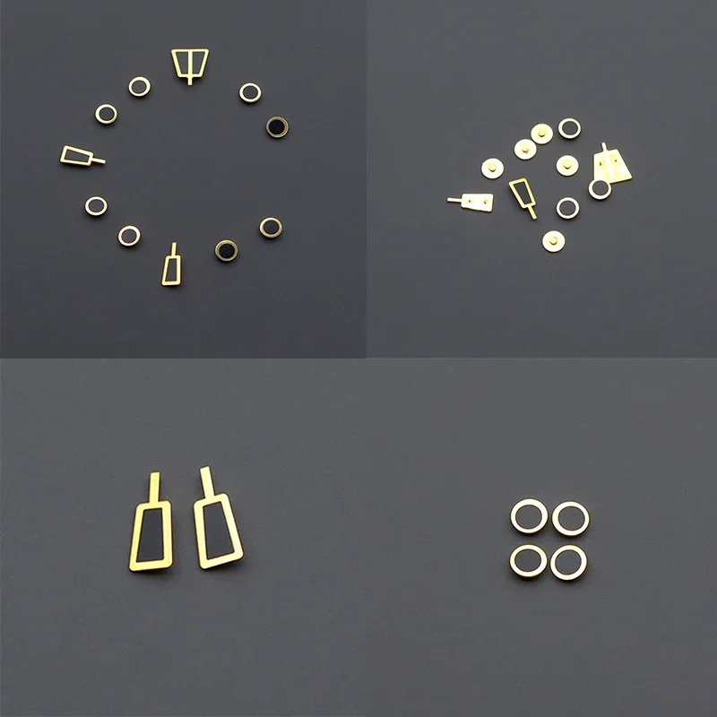 ساعة ذهبية سوداء مؤشرات ساعة الاتصال تناسب SKX007 SKX009 ساعة رجالي الطلب اكسسوارات الحرف اليدوية عشاق الساعات أجزاء DIY بها بنفسك