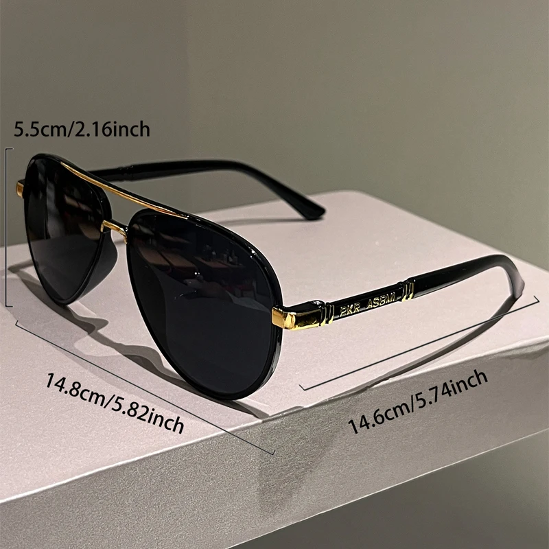 KAMMPT Vintage Pilot Sonnenbrille Männer Mode Klassische Outdoor Casual Shades Frauen Neue Trendy Luxus Marke Design Dekor Sonnenbrille – Detail 3
