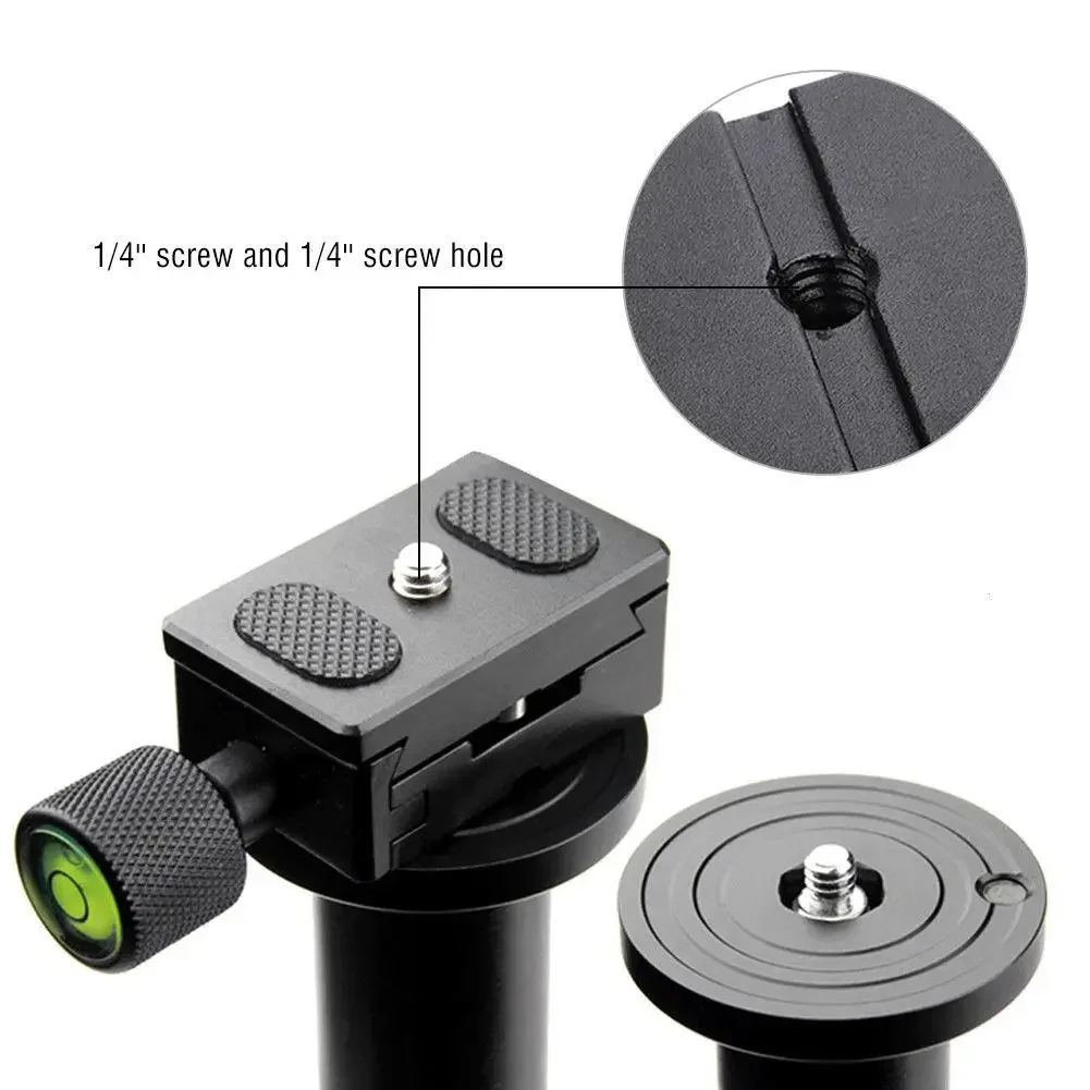 ZLRLMHY 1/4 Quick Release QR Plate Clamp Adapter Mount for Camera Tripod Ball Head