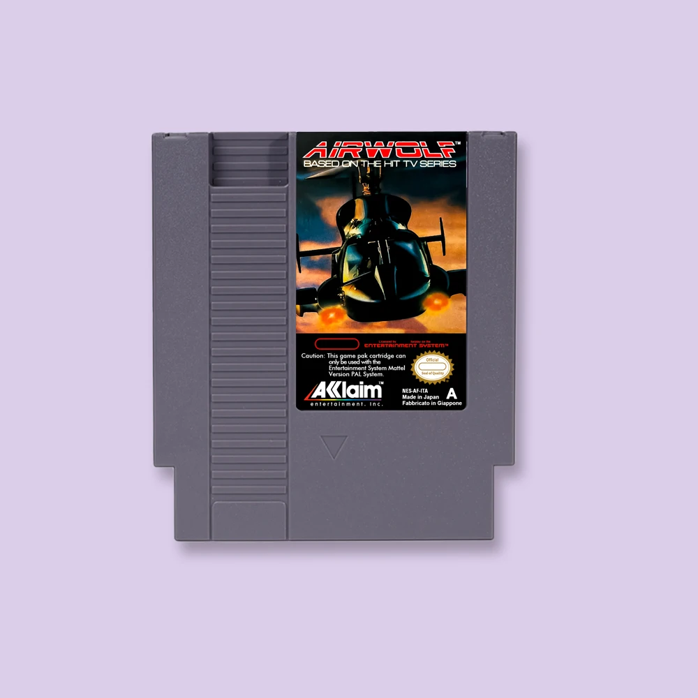 

Airwolf Game Cartridge Action Game For NES 8Bit 72PIN Consoles Game Card