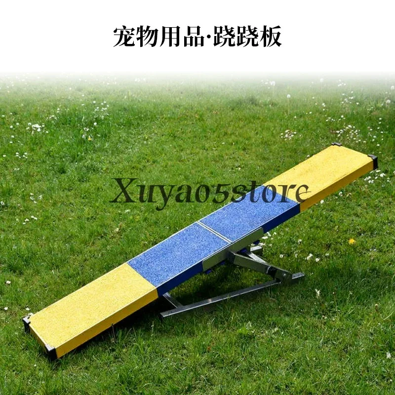 Dog Seesaw Teeter Agility Set Obstacle Equipments Training Competition Dog Training Equipment