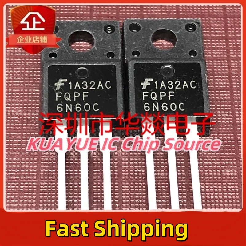 10PCS-30PCS  FQPF6N60C  6N60   TO-220F  600V 5.5A  Brand  In Stock, Can Be Purchased In Stock