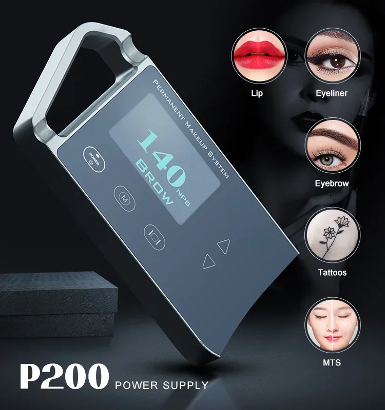 P200 الأسود نانو الحاجب Microblading الوشم صنع الشفاه 1RL الإبر آلة ل Micropigmentation رخيصة ودقيقة #6