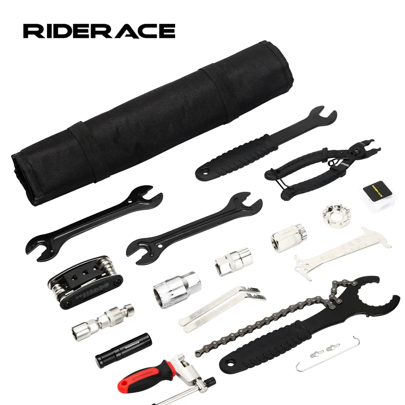 

RIDERACE Bike Repair Tool Sets High Quality Bicycle Installation Disassembly Repair Tool MTB Tire Repair Tool Rubber Strips