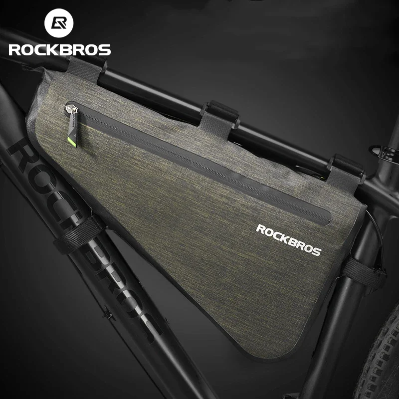 

ROCKBROS Bike Triangle Bag Portable Large Capacity Rainproof Cycling Bag MTB Road Bicycle Front Frame Tube Bags Accessories