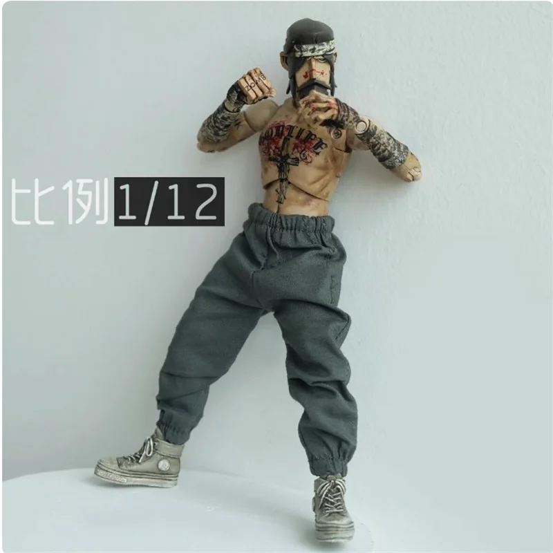 CROW DH TOYS 1/12 Soldier Clothing Hip Hop Pants 3ATOYS DAM Universal Model Accessories For 6'' Action Figure Body In Stock