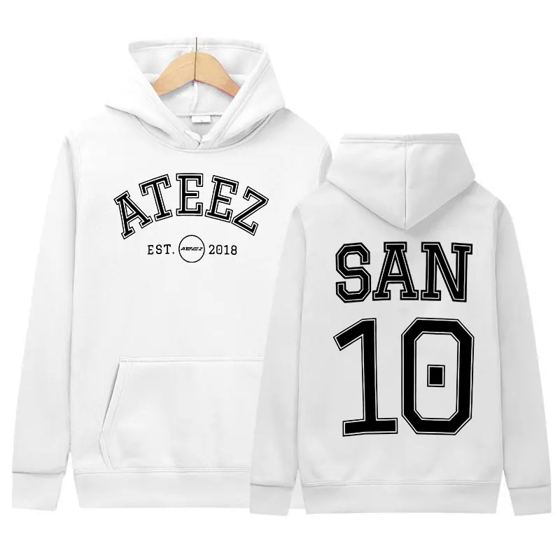 Korean Ateez Band Print Hoodie Men Women Causal High Quality Fashion Sweatshirt Long sleeve Oversized Hoodies Hip Hop Streetwear