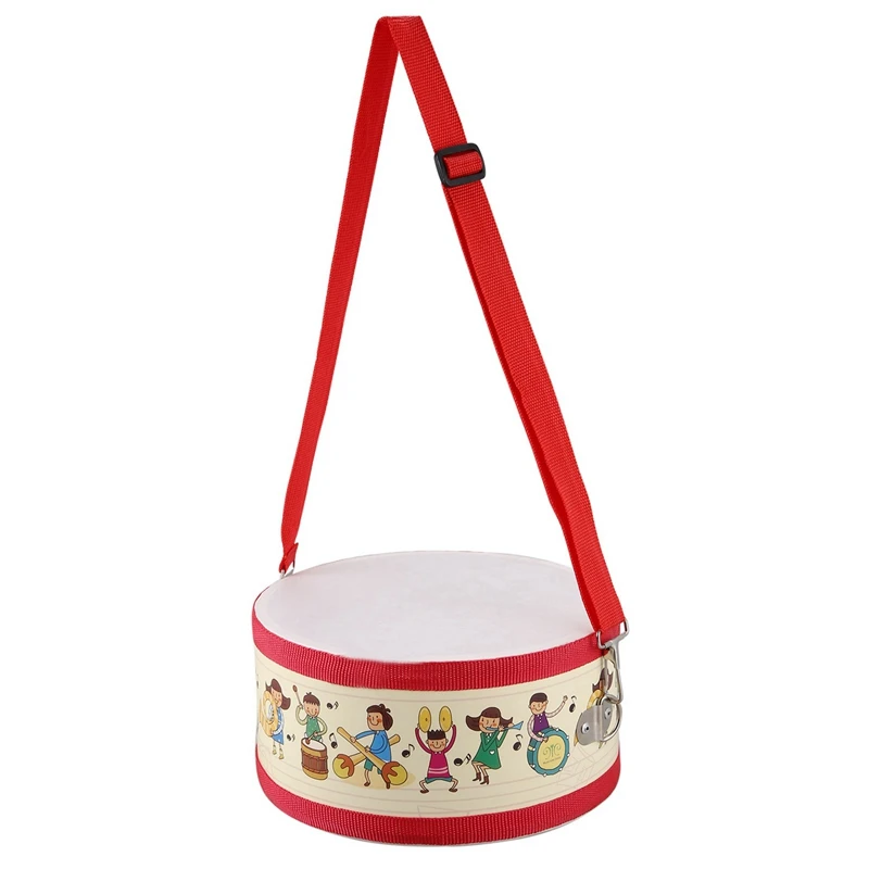 10X Trommel Holz Kinder Frühe Pädagogische Musikinstrument Für Kinder Baby Spielzeug Schlagen Instrument Hand Trommel Spielzeug