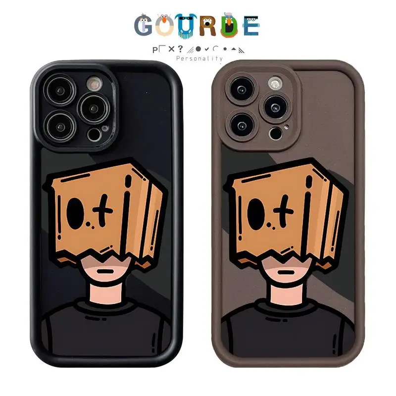 

Gourde Funny Casing Weird Character Pattern Phone Case for Iphone 15 14 12 13 11 Pro Max IP 7 8 Plus Iphon X XS XR Xs Max