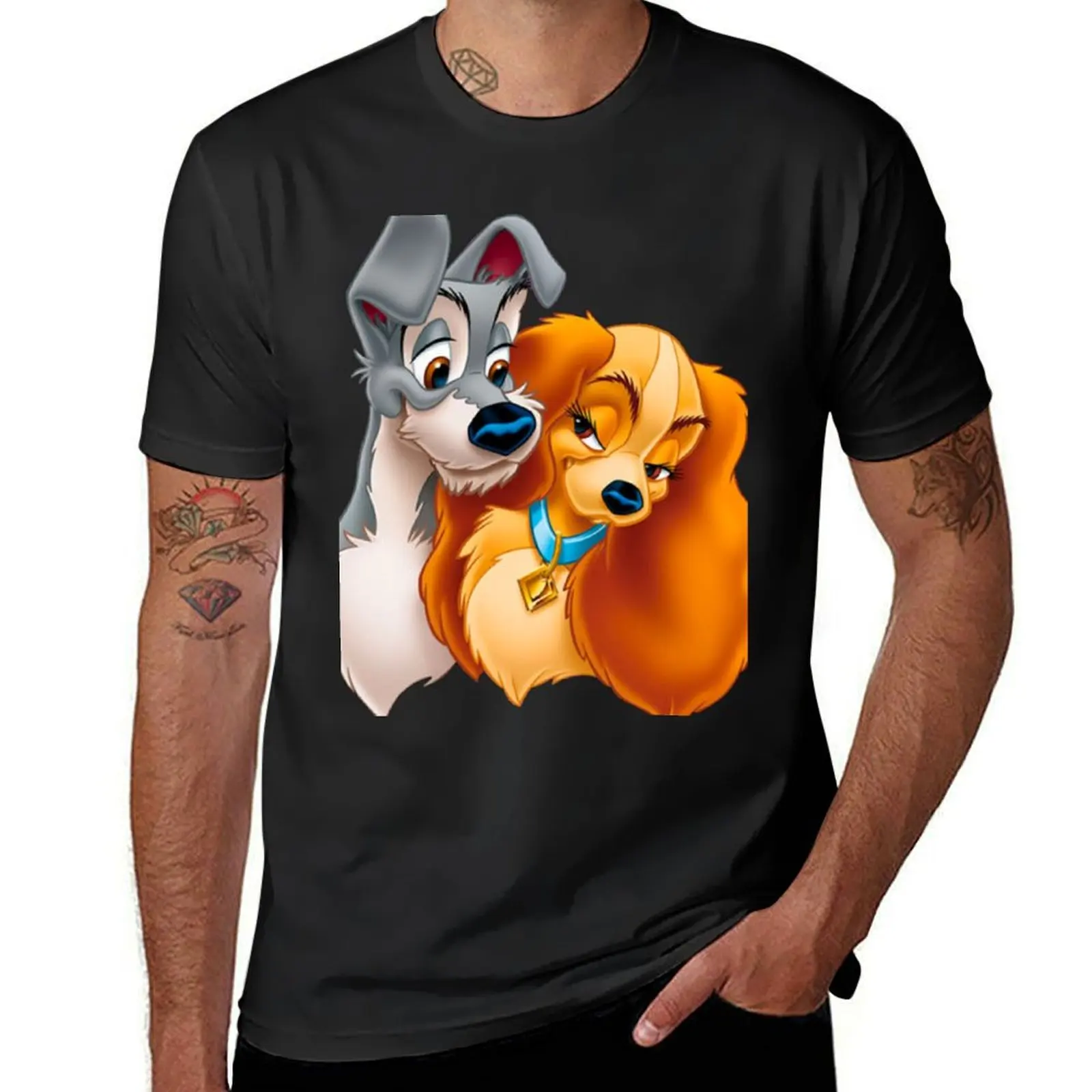 

DOGS LA BELLE ET LE CLOCHARD T-Shirt Blouse Funny t-shirt custom t shirt blue lock fitted t shirts for men