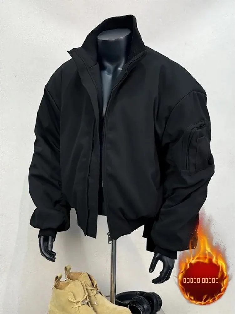 

Мужская пуховая куртка-пилот в американском стиле, осенне-зимняя, из хлопка, молодежная, теплая верхняя одежда