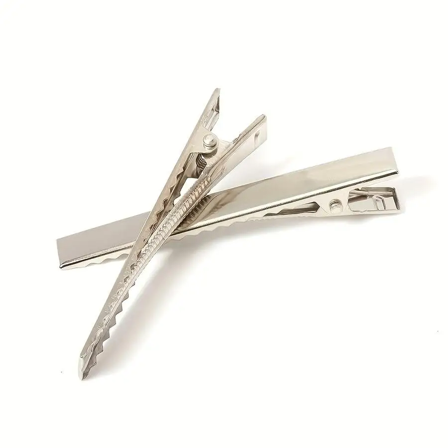 1/5/10/20/50/100pcs MINGXUAN Metal Hair Clips for DIY Jewelry & Styling - Assorted Sizes (3 cm/4 cm/4.5 cm/5.6 cm/6.6 cm/7.7 cm)