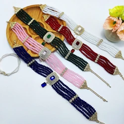 A Vintage Beaded Necklace For Women A Popular Algerian Bridal Headdress And jewelry For wedding party performances