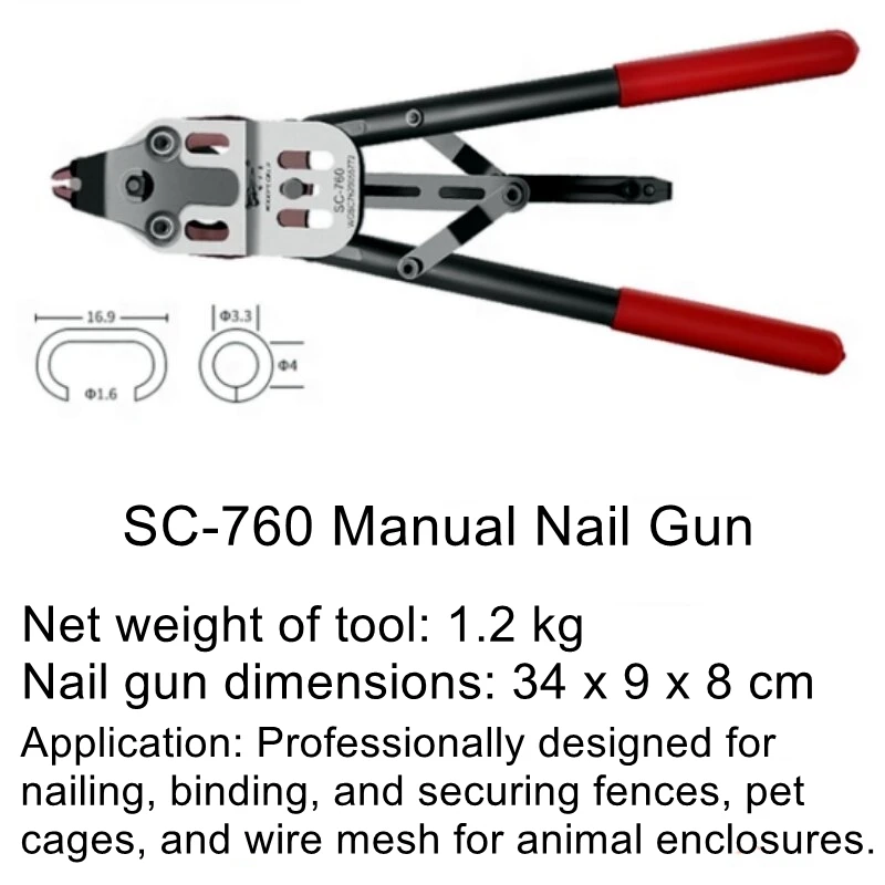 

C50 Manual C-Clamp Nailer, SC760 Gabion Nailer, C-Clamp Nailer, C17 Nails, C24, C45 Gabion Nailer, C-Clamp Nailer