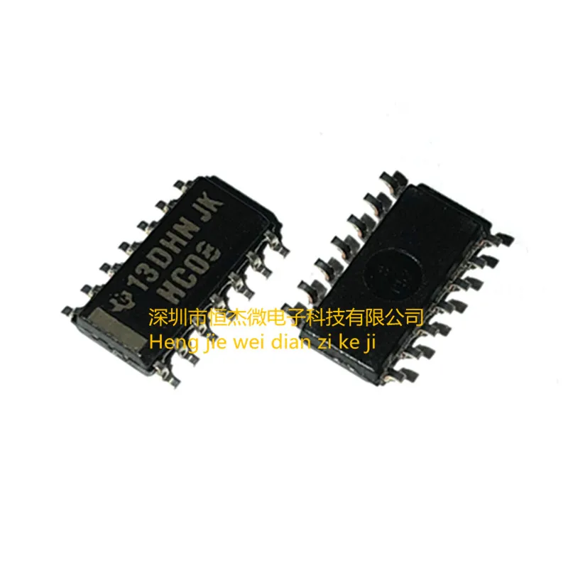 10PCS/ New original imported HC08 SN74HC08DR four 2 input logic chip SMD SOP14 feet