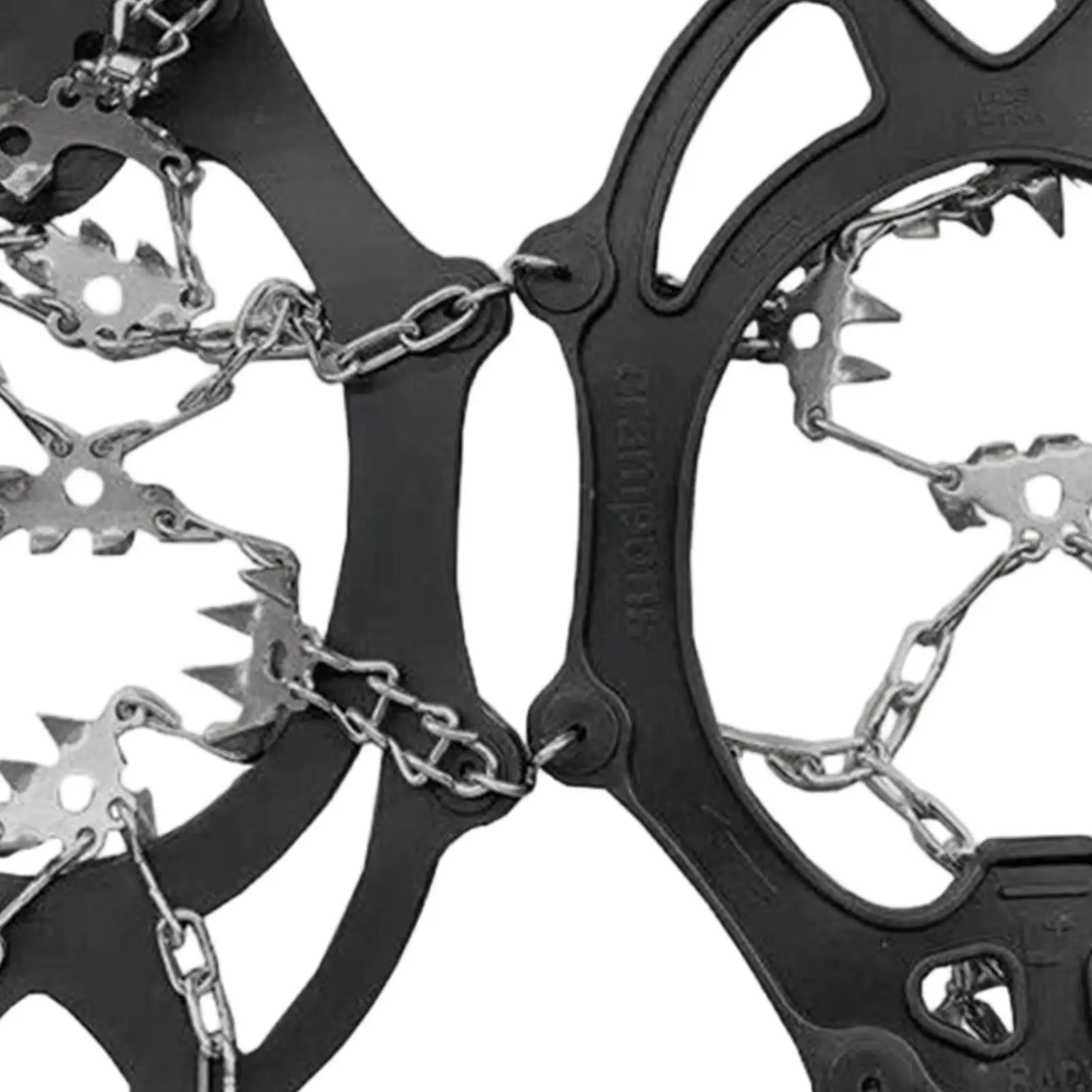 Ice Cleats for Boots 19 Teeth Traction Snow Crampon Anti-Slip Spikes for Shoes for Women Men Hiking Climbing Fishing Winter