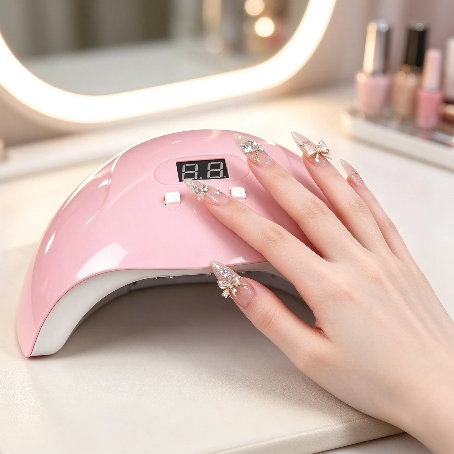 UV Nail Lamp 54W High Power LED UV Gel Nail Dryer Curing Lamp For Gel Polish Nail Art Tool Fast Drying For Women Home Salon Gift
