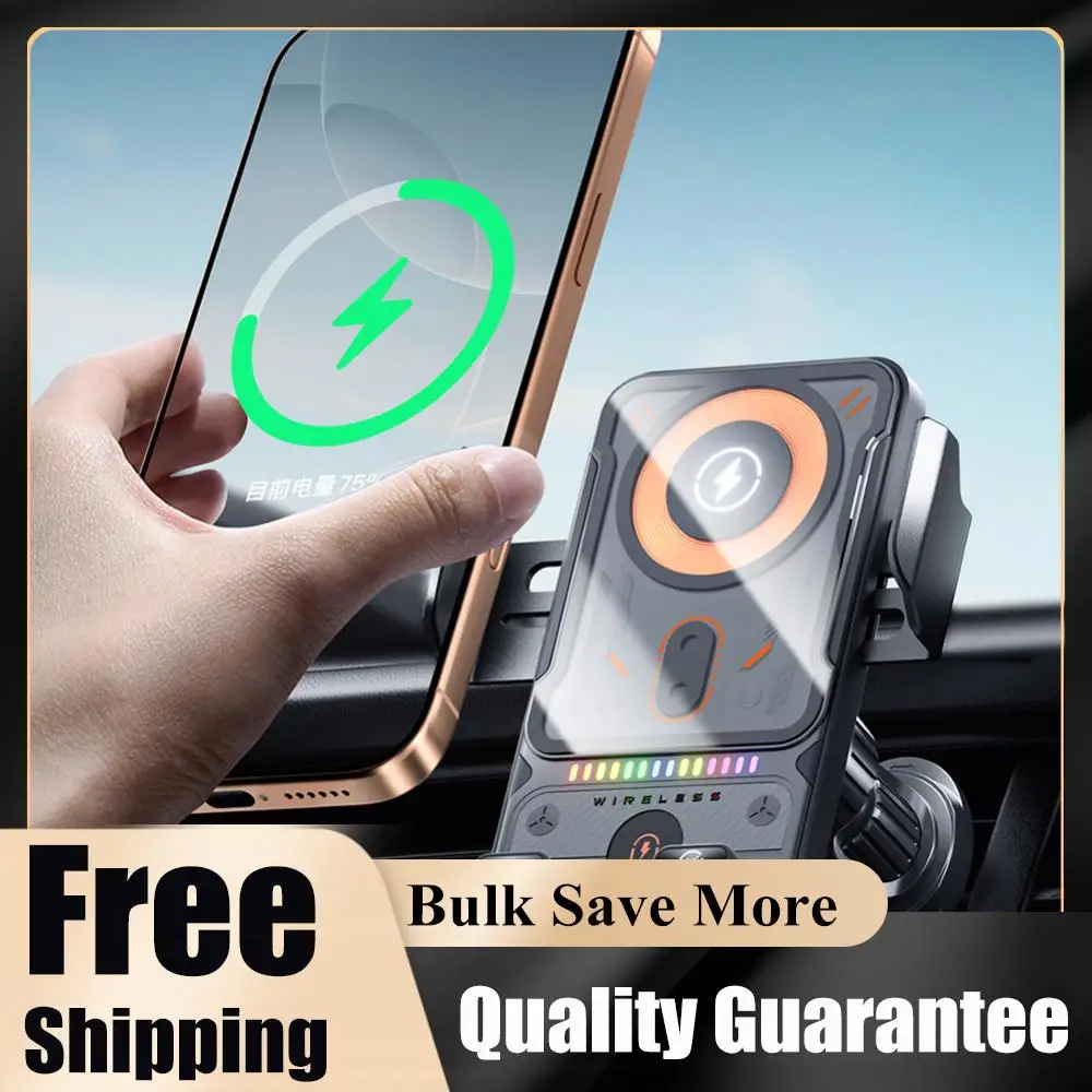 

Wireless Car Charger Car Phone Mount Air Vent Cell Phone Holder Auto Clamping Car Accessories