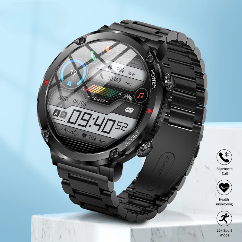 2024 Men's Smart Watch with 600mAh Battery Bluetooth Call Waterproof Durable, Stylish 1.6 Inch HD Screen, Fitness Sports Clock.