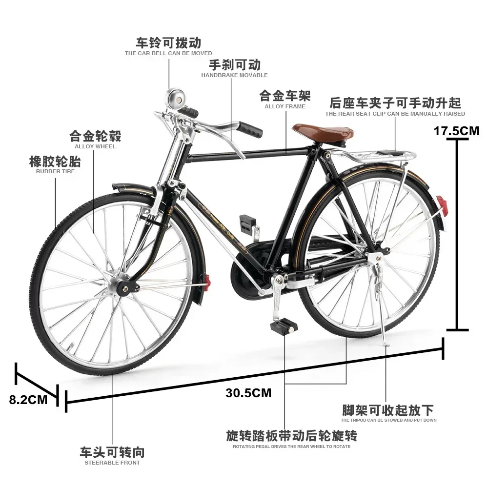 1:6 Nieuwe Grote Model Legering Fiets Diecast Volwassen Simulatie Mountain Metal Fiets Decoratie Cadeaus Voor Kinderspeelgoed