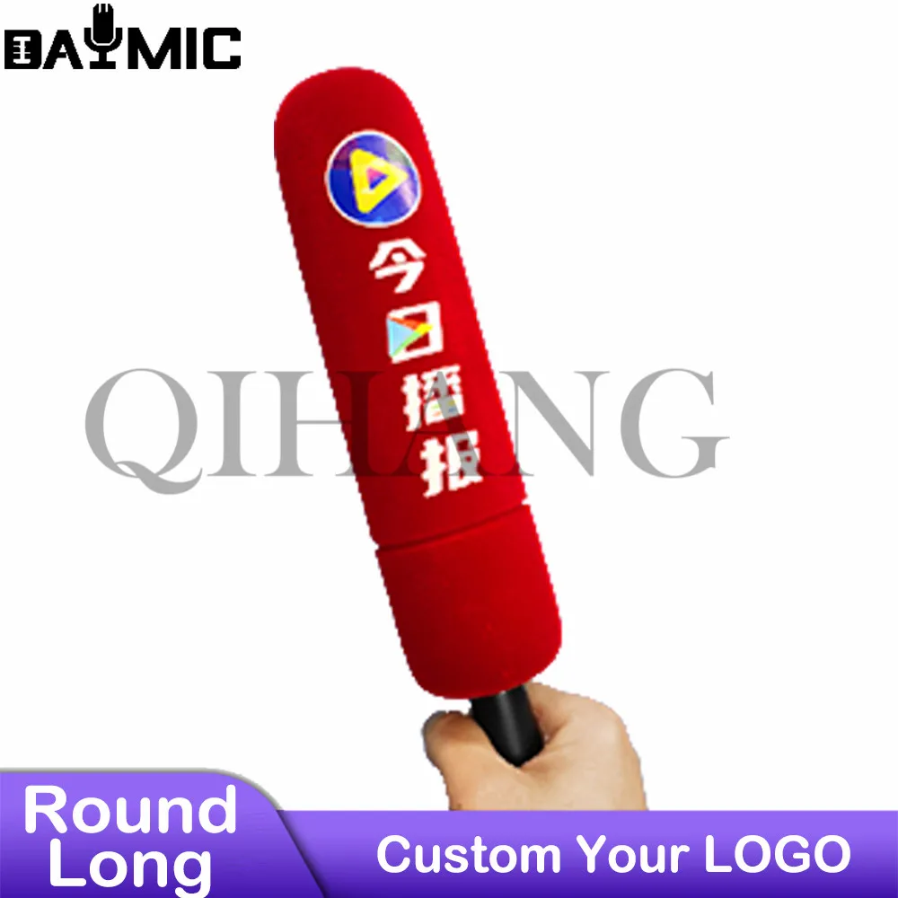 

AOSHEN Custom Logo Printed Camera Microphone Foam Windshield Video Mic Windscreen