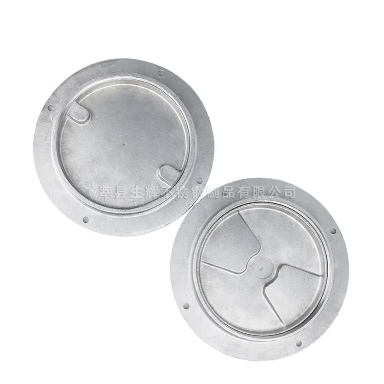 

316 stainless steel, yacht deck large disc, hatch cover hand grab hole, marine hardware accessories inspection port hatch cover