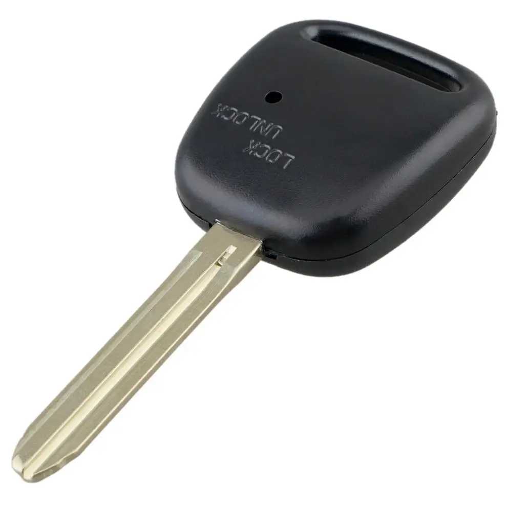 รถ REMOTE Key SHELL Case Fit สําหรับ TOYOTA Carina Estima Harrier Previa Key FOB พร้อม TOY43 ใบมีด 1 ปุ่มด้านข้าง